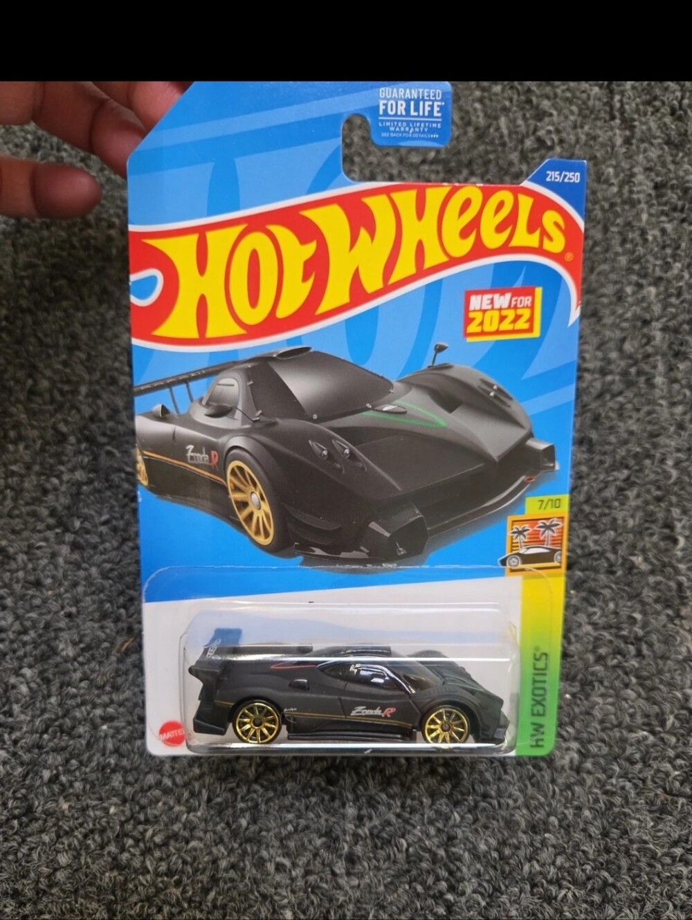 Black Pagani Zonda Replica - Black with Gold Wheels